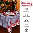 thumbnail image 3 of Christmas Tablecloth, 180 X 150cm Rectangular Christmas Tablecloths Gray Christmas Table Cover Dining Table Cloth, Large Washable Christmas Dinner Tab, 3 of 3