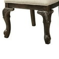 thumbnail image 4 of Benjara Button Tufted Fabric Seat Traditional Side Chair, Set of 2, Gray, 4 of 5