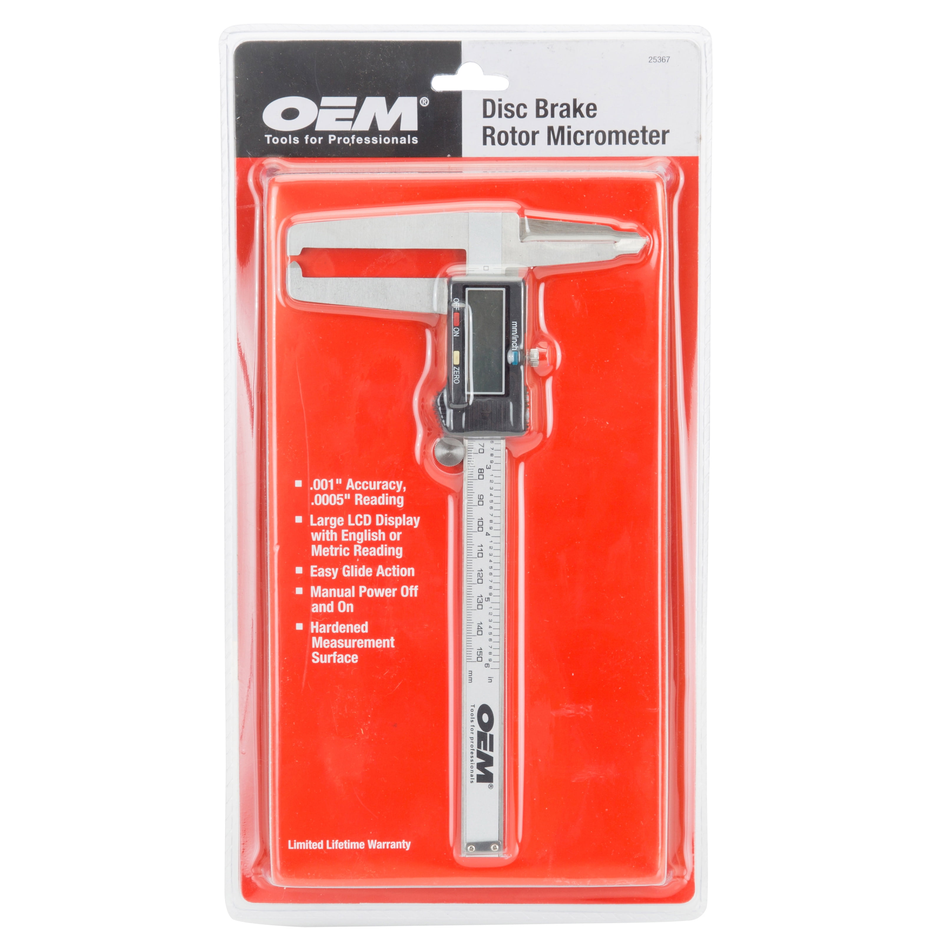 OEMTOOLS 25367 Disc Brake Rotor Micrometer