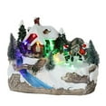 thumbnail image 3 of LED Lumière Noël Maison Résine Noël Scène Village Chalet Ville Rivière, 3 of 3