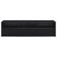 thumbnail image 4 of Rutland 78-inch 3-drawer TV Stand Media Console Black, 4 of 11