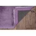 thumbnail image 4 of Linon Maven Faux Rabbit Lavender 3' X 5' Rectangle Area Rug RUGFR1035, 4 of 6