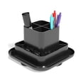 thumbnail image 2 of HITOUCH BUSINESS SERVICES 9 Compartment Plastic Rotating Organizer Black TR58210, 2 of 2