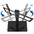 Upgrade Swivel Table Top TV Stand for Flat TVs up to 85 inch, Black