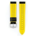thumbnail image 2 of Hirsch Andy Leather Watch Strap - Yellow - L - 22mm - Natural Rubber, 2 of 9