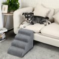 thumbnail image 4 of 4 Tiers Extra Wide Deep Dog Steps, Pet Stairs-High Density Foam Dog Ladder Ramp,Non-Slip Dog Stairs for Small Short Leg Dogs,Older/Injured Pets, 4 of 6