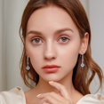 thumbnail image 7 of Apaison 925 Sterling Silver 1 ct Moissanite Bridal Earrings Gold Plated Drop Earrings For Women Wedding Gifts, 7 of 7
