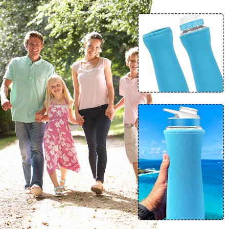 QHUDLV 22oz Sleeve for Cirkul Water Bottle, Silicone Water Bottle Sleeve, Thermal Bottle Holder for Cirkul Cold Insulation Water Sleeve, Water Bottle Holder Accessories Prevent Collision