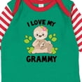 thumbnail image 4 of Inktastic Cute Sloth I Love My Grammy with Green Leaves Boys or Girls Long Sleeve Baby Bodysuit, 4 of 5