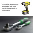 thumbnail image 5 of Uxcell 4pcs 1/4" Hex Bit Socket 1/4" Square Drive SAE Extension Impact Bit Power Nut Driver Set S2 & CR-V Steel Socket Ratchet Wrench Bits, 5 of 7