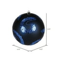 thumbnail image 2 of Vickerman 4.75" Midnight Blue Matte Sequin Swirl Ornament, 4 per Bag, 2 of 3