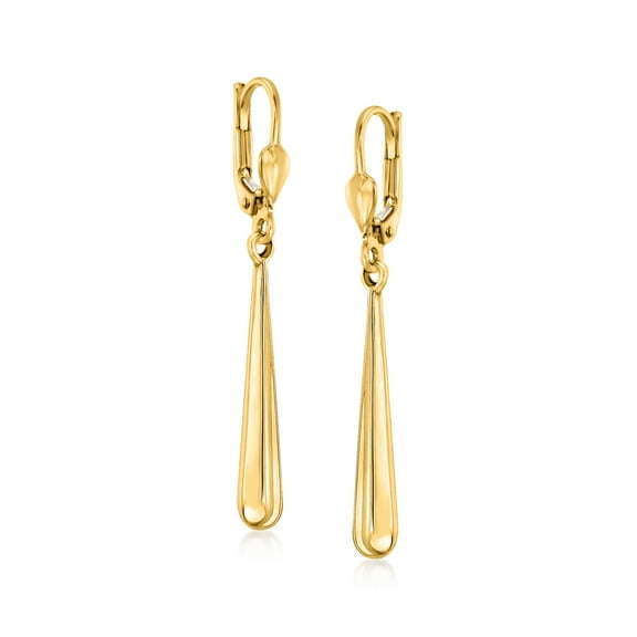 Ross-Simons 10kt Yellow Gold Teardrop Earrings, Women's, Adult