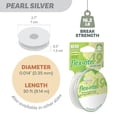 thumbnail image 4 of The Beadsmith Flex-Rite Beading Wire - 49-Strand, 0.014" (0.35 mm) Dia, Pearl Silver, 30 ft, 4 of 8