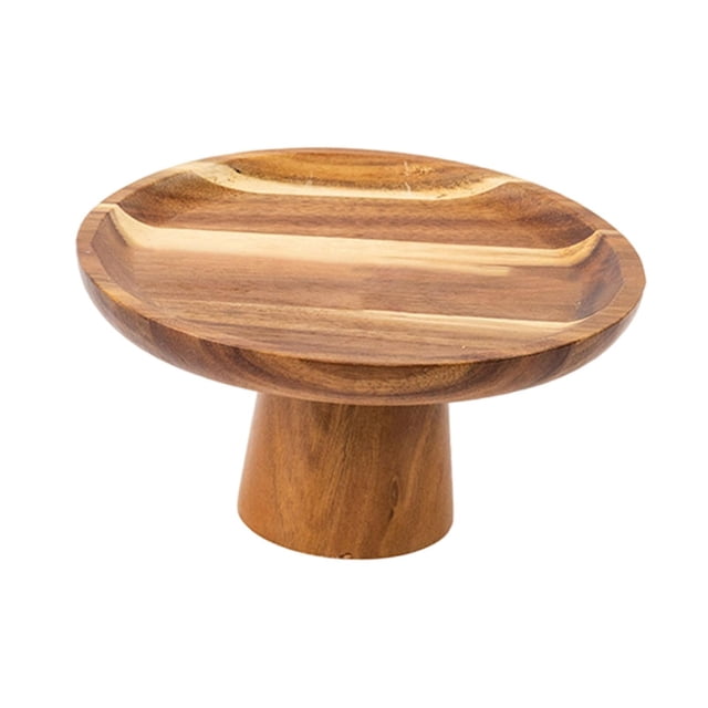 Soporte de madera para tartas y postres, ideal para cumpleaños y aniversarios festivos. 20 centímetros
