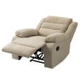 thumbnail image 6 of DREAMSIDEA Wingback Recliner Chair, Pushback Recliner, Wingback Chair for Living Room Single Sofa Reading Chair( Beige, Set of 1), 6 of 7