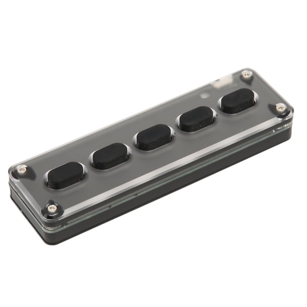 Teclado Programable Teclado Inalámbrico para Juegos de Silicona 5 Teclas Mini Diy Oficina