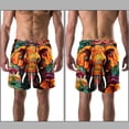 thumbnail image 3 of luoweisi Men's Beach Shorts Quick Dry Swim Trunks with Mesh Lining Elephant L, 3 of 5