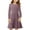 Purple, variant on JoyHoop Girls Long Sleeve Dress for Girls Solid Color A-line Swing Dresses High Waist Fall Winter Dresses for Girls