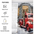 thumbnail image 2 of Art The Christmas Decor Shower Curtain for Bathroom Shower Curtain Set with 12 Hooks Waterproof Fabric Bath Curtain for Bathtub Restroom Decor, 72 X 72 in, 2 of 6