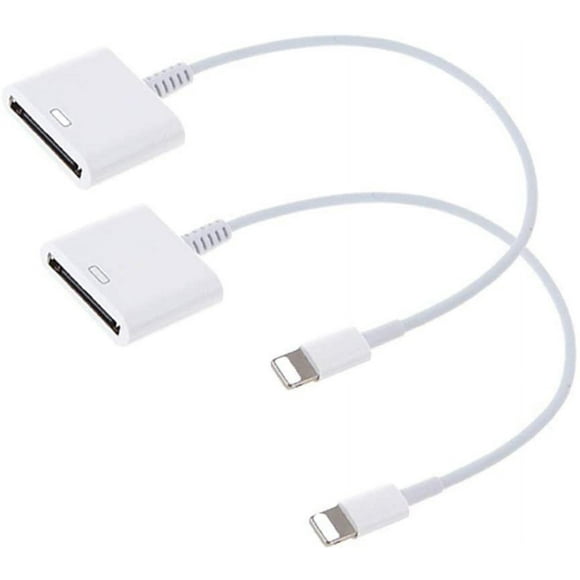LAICAIW 8 P to 30 P Adapter, Lighting to 30-P Adapter, 8-P to 30-P Charge & Sync Cable Adapter Converter for Phone X 8 7 7 Plus 6S 5S 5C Pad (White)