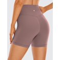thumbnail image 2 of Shorts CRZ YOGA Butterluxe tiro alto 5" color malva talla pequeña, 2 of 4