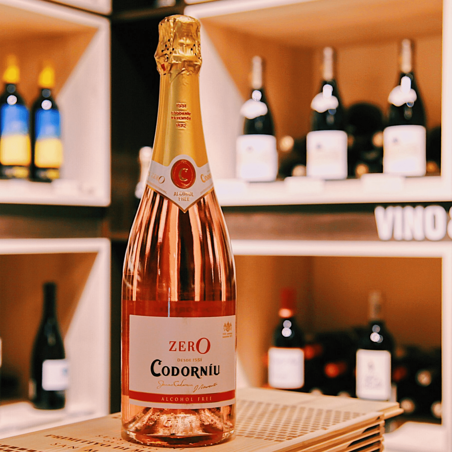 Codorníu Zero Rosé Premium Non-Alcoholic Sparkling Wine Dealcoholized Champagne 750ml&nbsp;