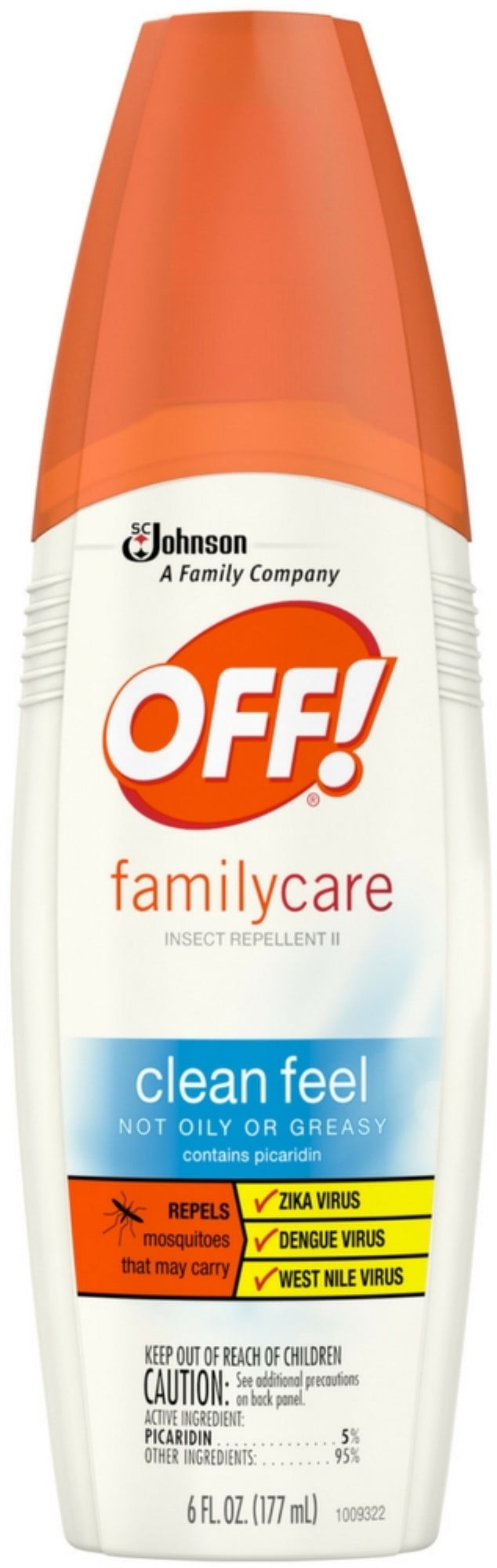 3 Pack OFF! Family Care, Insect Repellent II Clean Feel, 6 oz