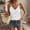 *White, variant on ClodeEU Women's Spaghetti Strap V Neck Summer Tank Top ,Vacation Going Out Top Eyelet Cami Shirts White,Womens Plus XXL