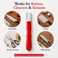 thumbnail image 5 of Manual Knife Sharpener, Portable Kitchen Blade Maintenance Tool with Ergonomic Grip, Alloy Grinding Head for Dull Knives Scissors and Outdoor Utility Blades, Compact Space-Saving Sharpening Gadget, 5 of 9
