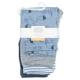 thumbnail image 2 of Hudson Baby Boy Cotton Pants and Leggings, Blue Elephants, 6-9 Months, 2 of 6