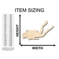 thumbnail image 2 of Unfinished Wood Scuba Diver Shape - Craft - up to 46" DIY 10" / 1/2", 2 of 3