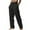 Black, variant on Men's Casual Pants Cotton And Linen Elastic Waist Blended Breathable Comfortable Soft Beach Casual Trousers Full Length Pants Sweatpants for Men Black S