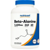 Nutricost Beta-Alanine Supplement Capsules 3400mg, 240 Capsules (60 Servings)