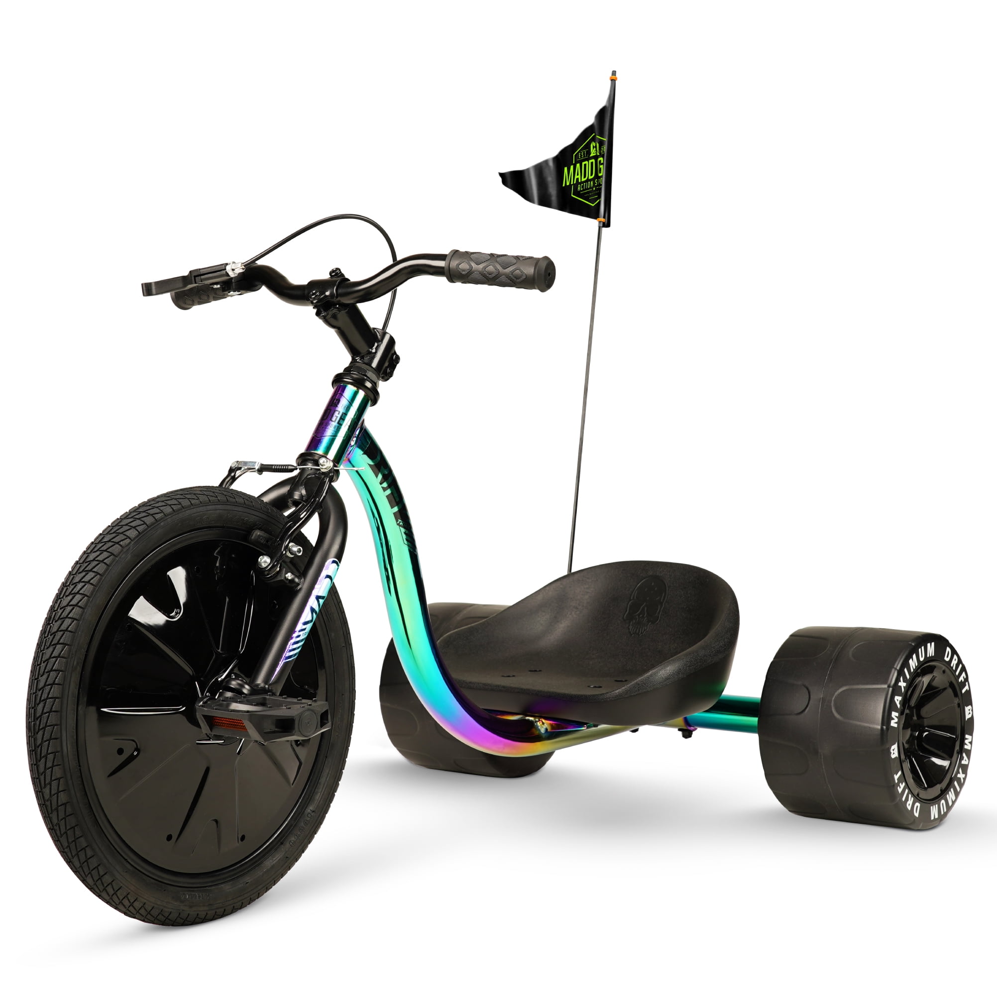 Drift Trike for Teens and Older Big Wheel Bike Moto Kart Style Outdoor Tricycle
