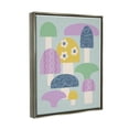 thumbnail image 4 of Stupell Industries Pastel Retro Mushrooms Botanical & Floral Painting Gray Floater Framed Canvas Art Print Wall Art, 17 x 21, 4 of 10