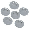 thumbnail image 6 of 6 Pieces with Stainless Steel Hooks for Bungee Cord Applications Gray PVC D-Ring Elastic Rope Set, 6 of 8
