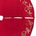 thumbnail image 2 of Falda para Árbol de Navidad Vickerman de Terciopelo Rojo de 72 cm con Cuentas, 2 of 4