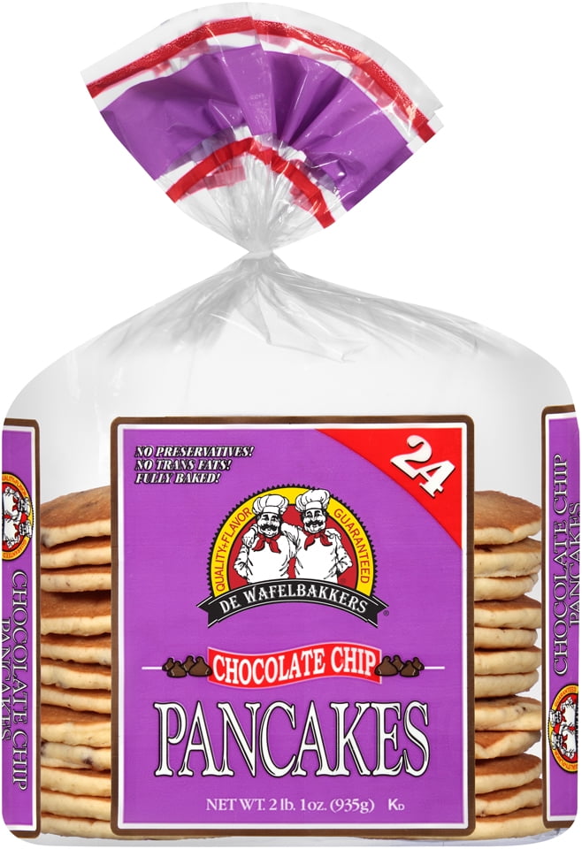 pancakes frozen chocolate chip wafelbakkers walmart count oz lb