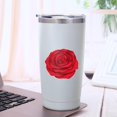 thumbnail image 3 of Rose 20oz Coffee Stainless Steel Mobile Tumblers, Vacuum Insulated Mug with Lid, Spill-Proof Travel Cup for Hot & Cold Drinks, for Coffee, Wine, Cocktails, Christmas, Spring, 3 of 6