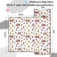thumbnail image 5 of Fireman and Flame White Pattern Teens Toddler Nap Mat with Pillow, Sleeping Mat Bag for Preschool Daycare 50"x20", 5 of 6