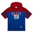 thumbnail image 2 of Men's Mitchell & Ness Royal New York Giants  Off Field Vintage Logo Short Sleeve Pullover Hoodie, 2 of 4