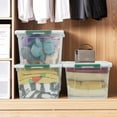 thumbnail image 4 of Saedy 6 Pcs Large Clear Storage Box, 35 Qt Plastic Bins with Lids for Versatile Storage, 4 of 7