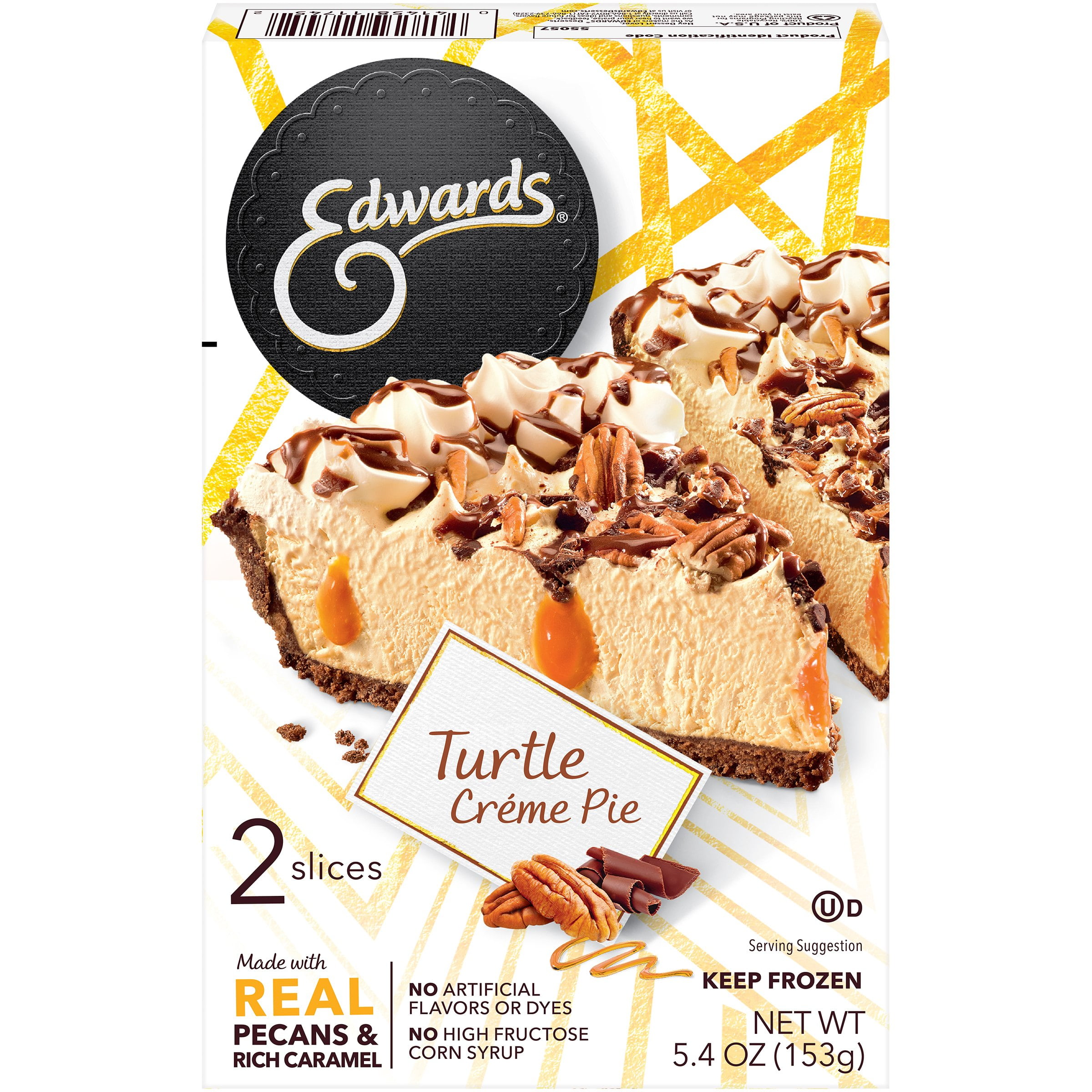 EDWARDS® Desserts Turtle Pie, 2 Pie Slices, 5.40 oz