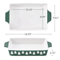 thumbnail image 2 of Holiday Time 9" x 13" Tree Glazed Stoneware Bake & Serve Dish, Bakeware, 2 of 5