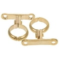 thumbnail image 6 of GOOHOCHY 2pcs Brass Pipe Holder Clamp Heavy Duty Hose Clamp Wall Mounted Hoses Hangers Clips For Water Pipe Fixing, 6 of 8