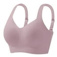 thumbnail image 4 of BWASD Jelly Bras for Women Breathable No Underwire Seamless Comfort Wireless Push Up Full Coverage Support Lift Bralette Pink XXXXL Everyday No Show Bra, 4 of 4