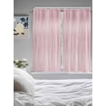 thumbnail image 3 of Pink Bathroom Window Curtain, Modern Abstract Art Ombre Striped Light Filtering Coffee Kitchen Curtains, Bedroom Living Room Curtains 2 Panel 84"x63", 3 of 6