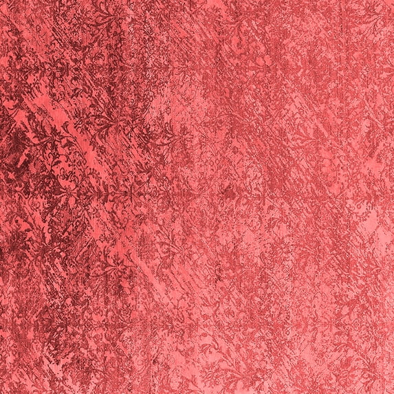 Ahgly Company Indoor Square Oriental Red Industrial Area Rugs, 7' Square