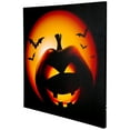 thumbnail image 5 of Northlight LED Lighted Bats and Jack-O-Lantern Halloween Canvas Wall Art - 19.5" x 19.5", 5 of 10