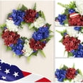 thumbnail image 4 of HuiXinOu 18in Independence Day Wreath Front Door Hanging Decor for Windows Porch Easter and Multiple Holiday Celebrations, 4 of 6